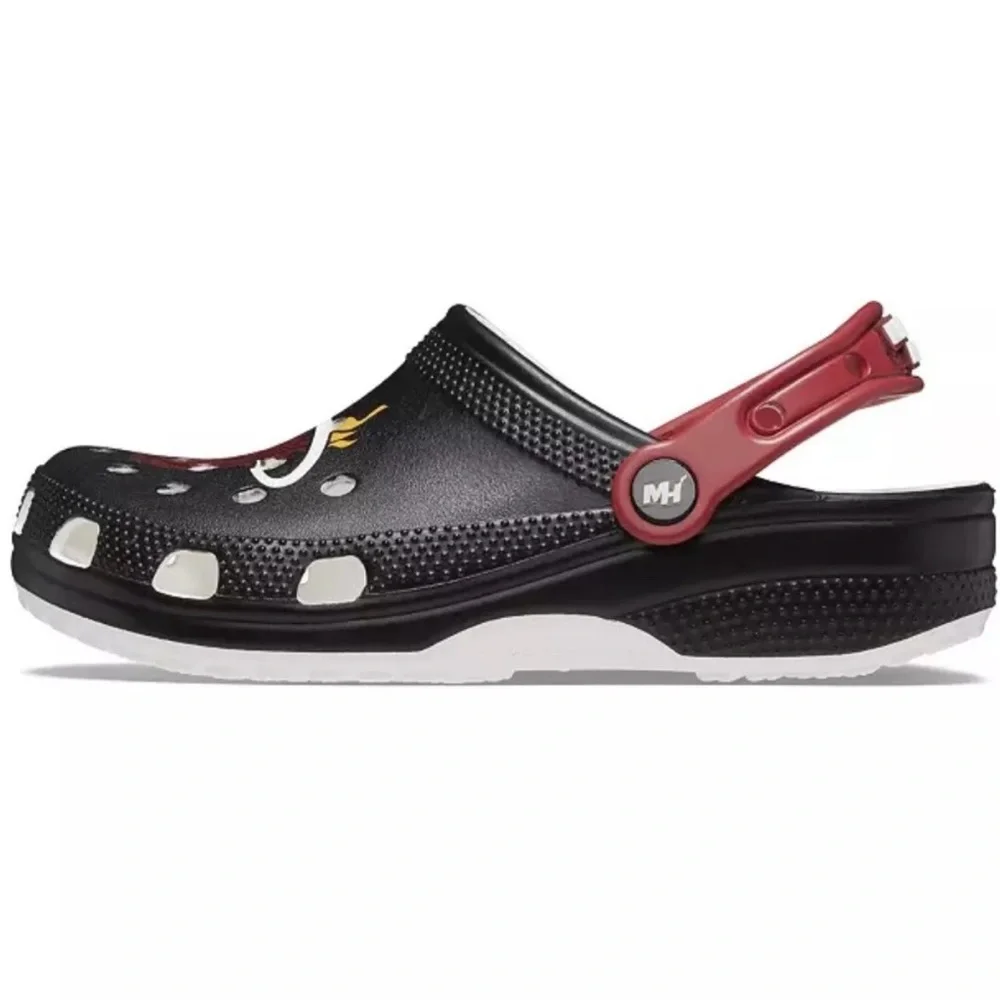 Crocs NBA Miami Heat Classic Clogs Men Size 12‎ 208861-001 NEW